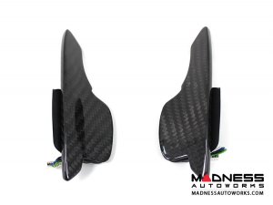 Alfa Romeo 4C Carbon Fiber Paddle Shifters - Yellow Accent 